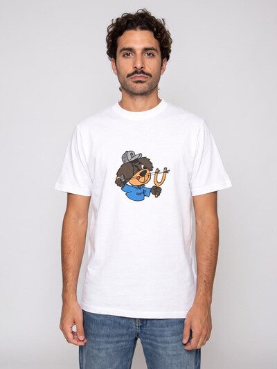 Carhartt WIP T-Shirt 'S/S SLINGSHOT T-SHIRT WHITE HEAVY' en S en blanc, Vue avec produit
