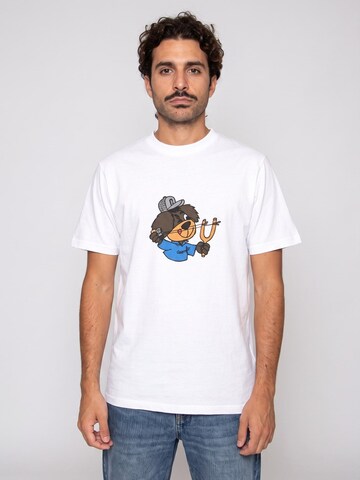 T-Shirt 'S/S SLINGSHOT T-SHIRT WHITE HEAVY' Carhartt WIP en blanc : devant