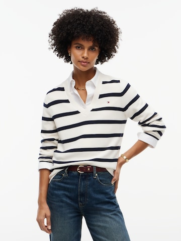 TOMMY HILFIGER Trui in Wit: voorkant
