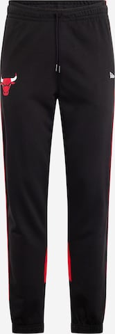 NEW ERA Regular Trousers in Black: front