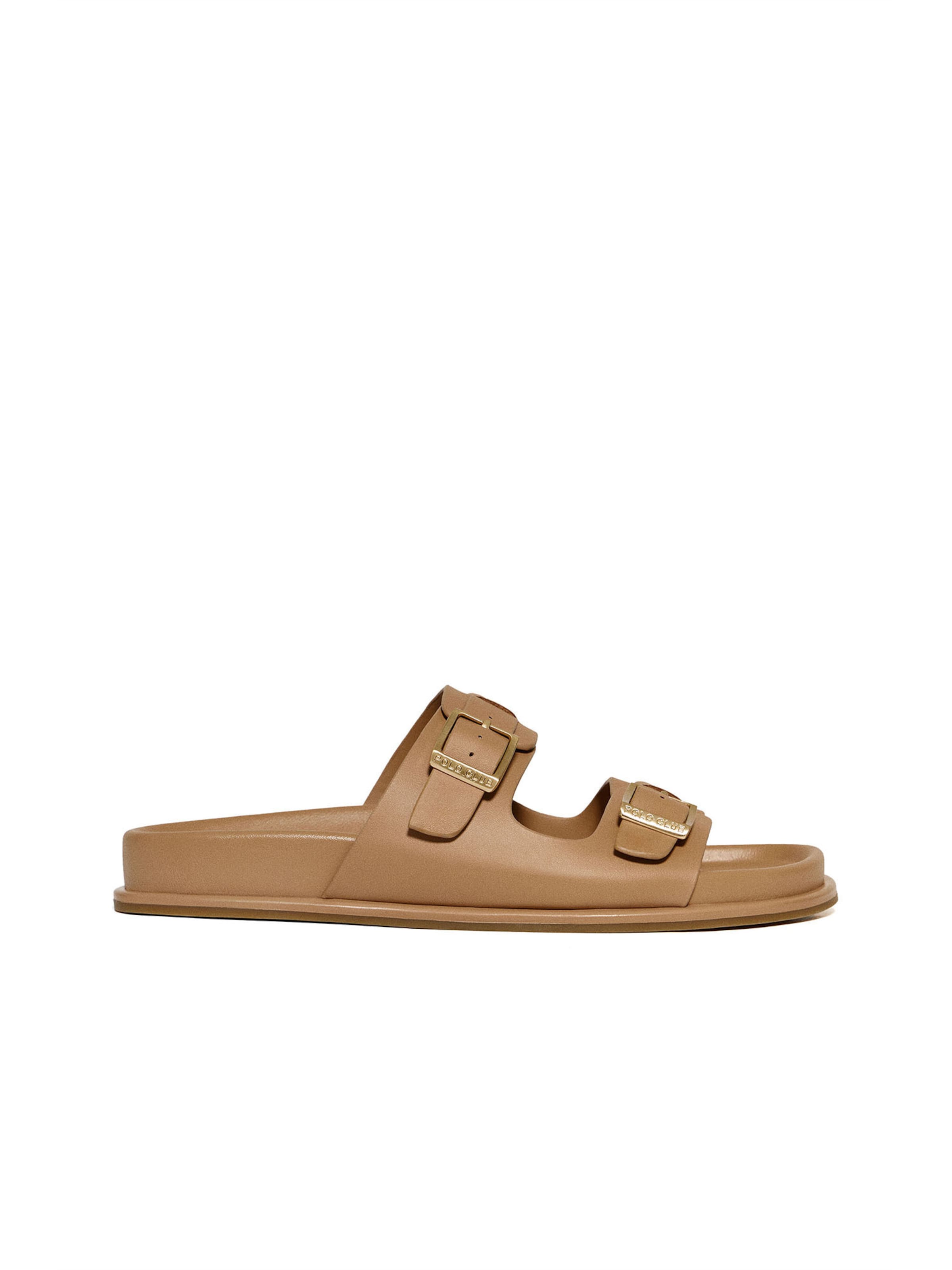 Polo Club Pantolette in Beige: Vorderseite