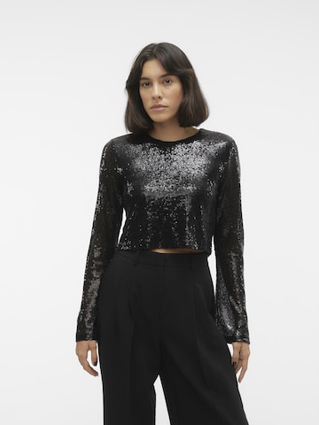 VERO MODA Blouse 'KAJE' in Zwart: voorkant