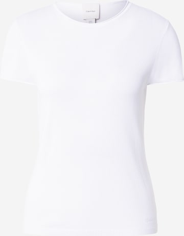 balts Calvin Klein Džemperis: no priekšpuses