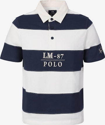 La Martina - Camiseta en azul: frente