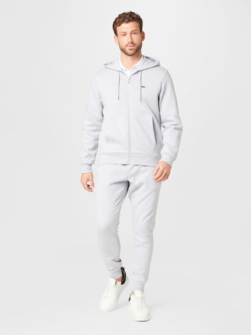 Lacoste Sport Tracksuit in Silver: front