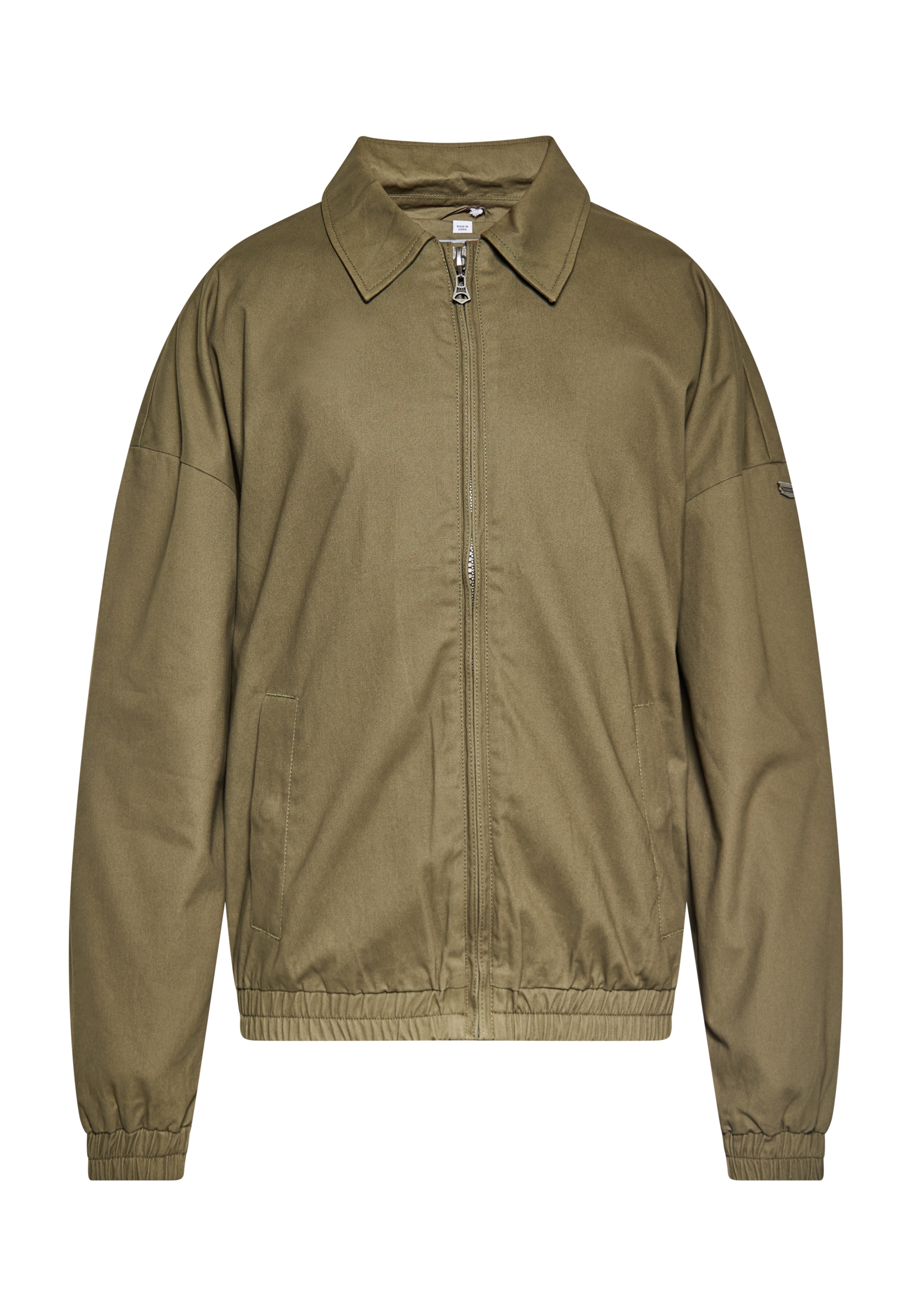 Geacă de primăvară-toamnă de la DreiMaster Vintage pe verde: față