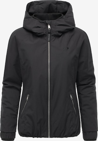 Ragwear Weatherproof jacket 'Dizzie Warm II' in Black: front