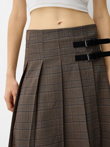 Jupe Bershka en marron