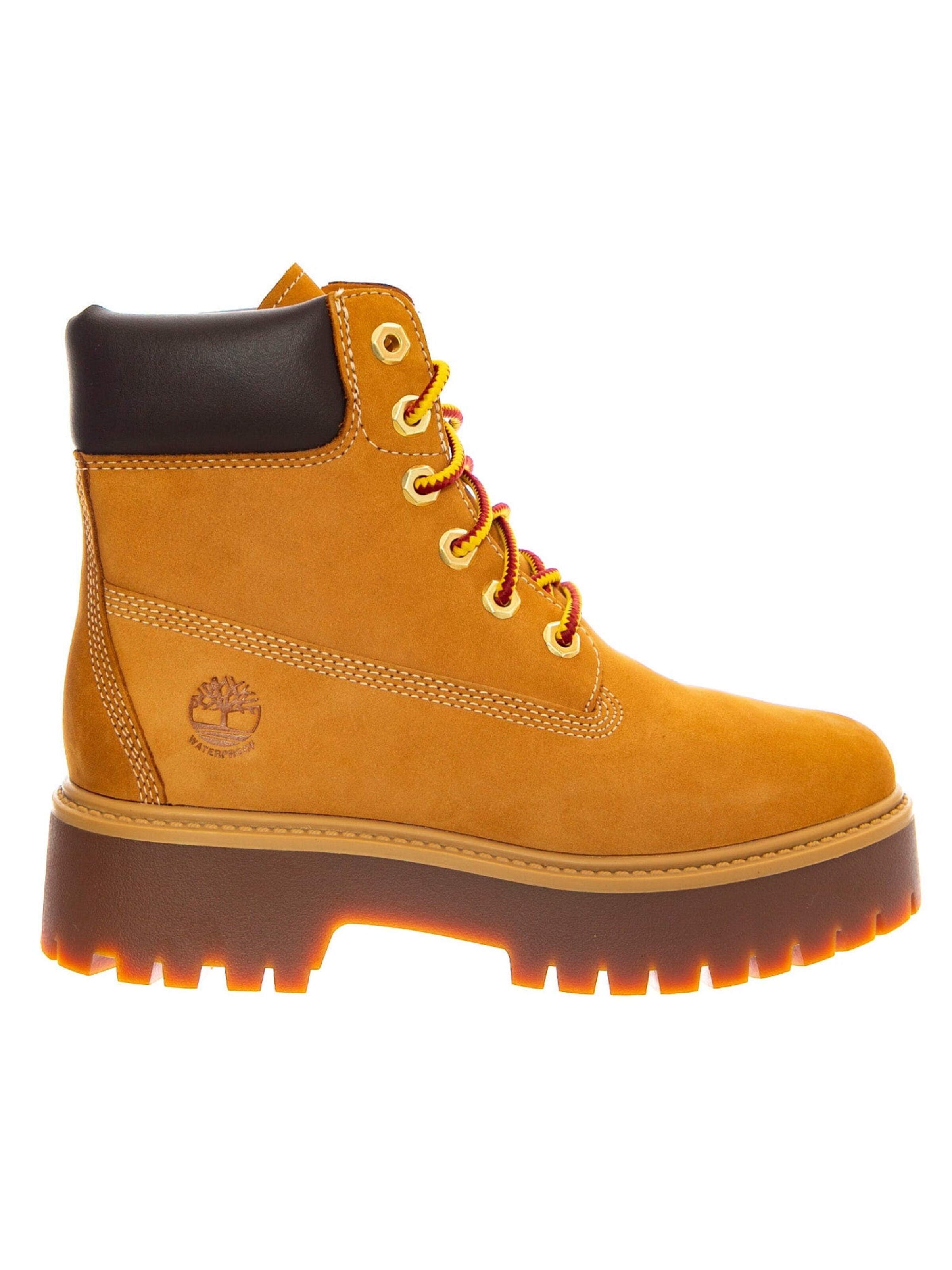 TIMBERLAND Snørestøvler 'Stone Street 6 Inch Lace Up Waterproof Boot Wheat Brown' i brun: forside