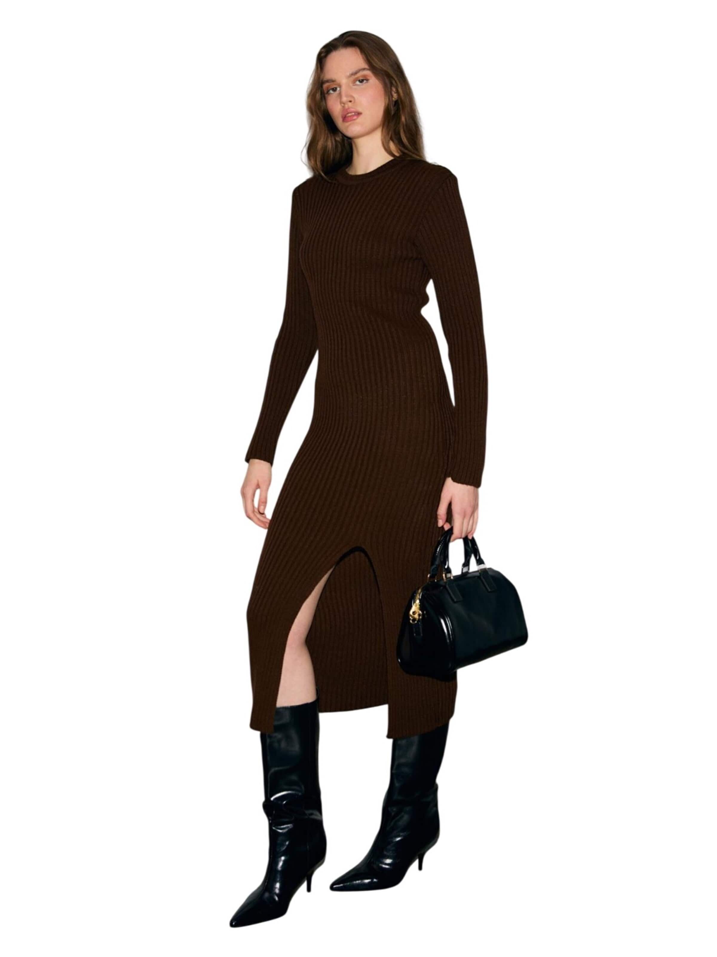 Grimelange Knit dress in Brown