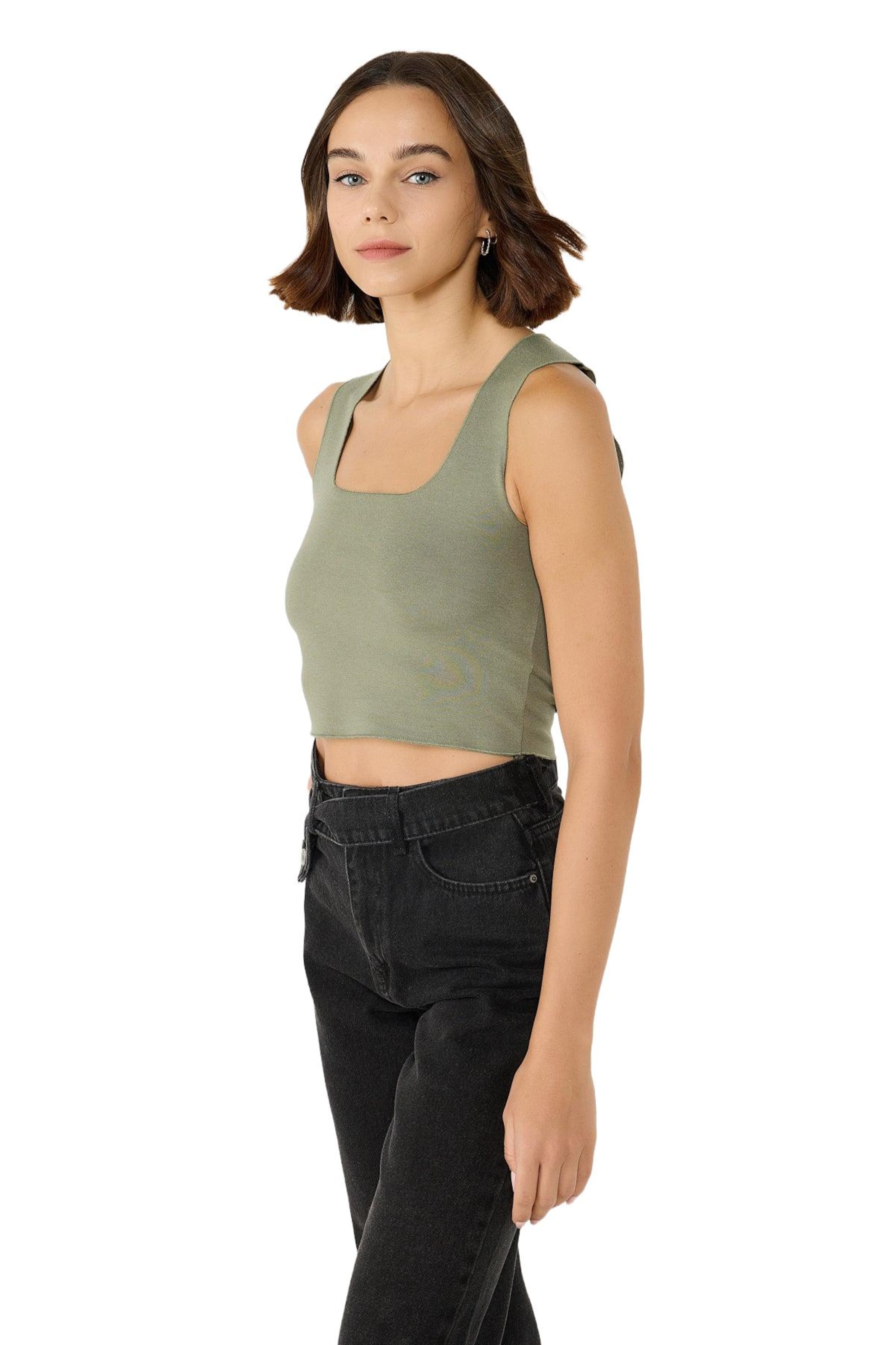 No Matter What Top in Grün