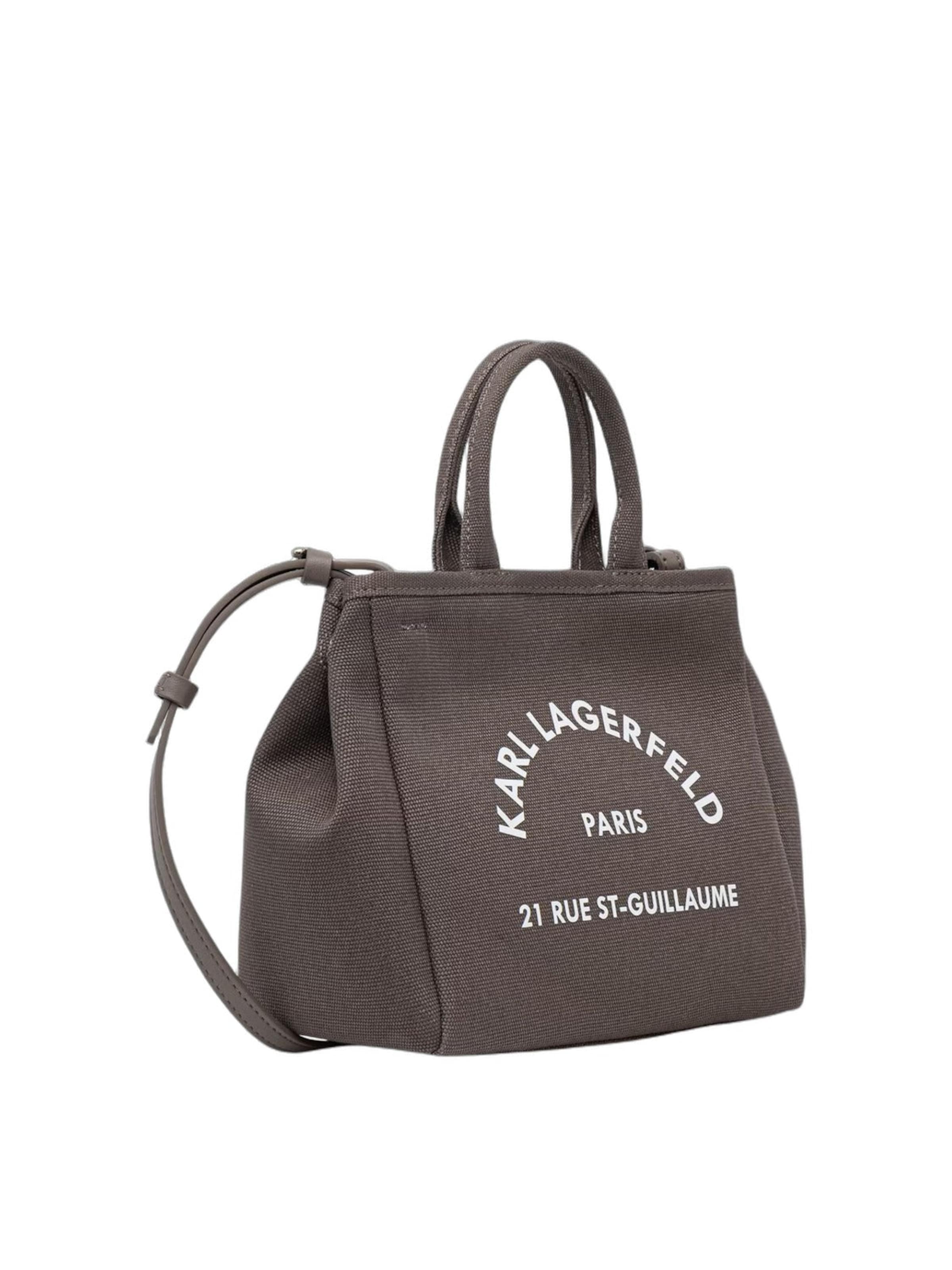 Cabas 'Karl Lagerfeld Cabas Convertible Mini Coton Taupe' Karl Lagerfeld en gris