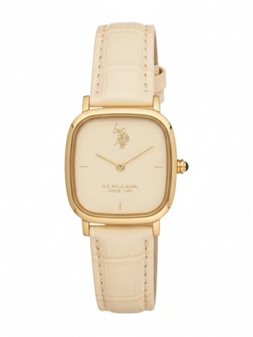 U.S. POLO ASSN. - Reloj analógico 'Blair' en beige: frente