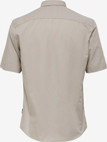 Coupe regular Chemise 'Sane' Only & Sons en gris