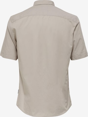 Regular fit Camicia 'Sane' di Only & Sons in grigio