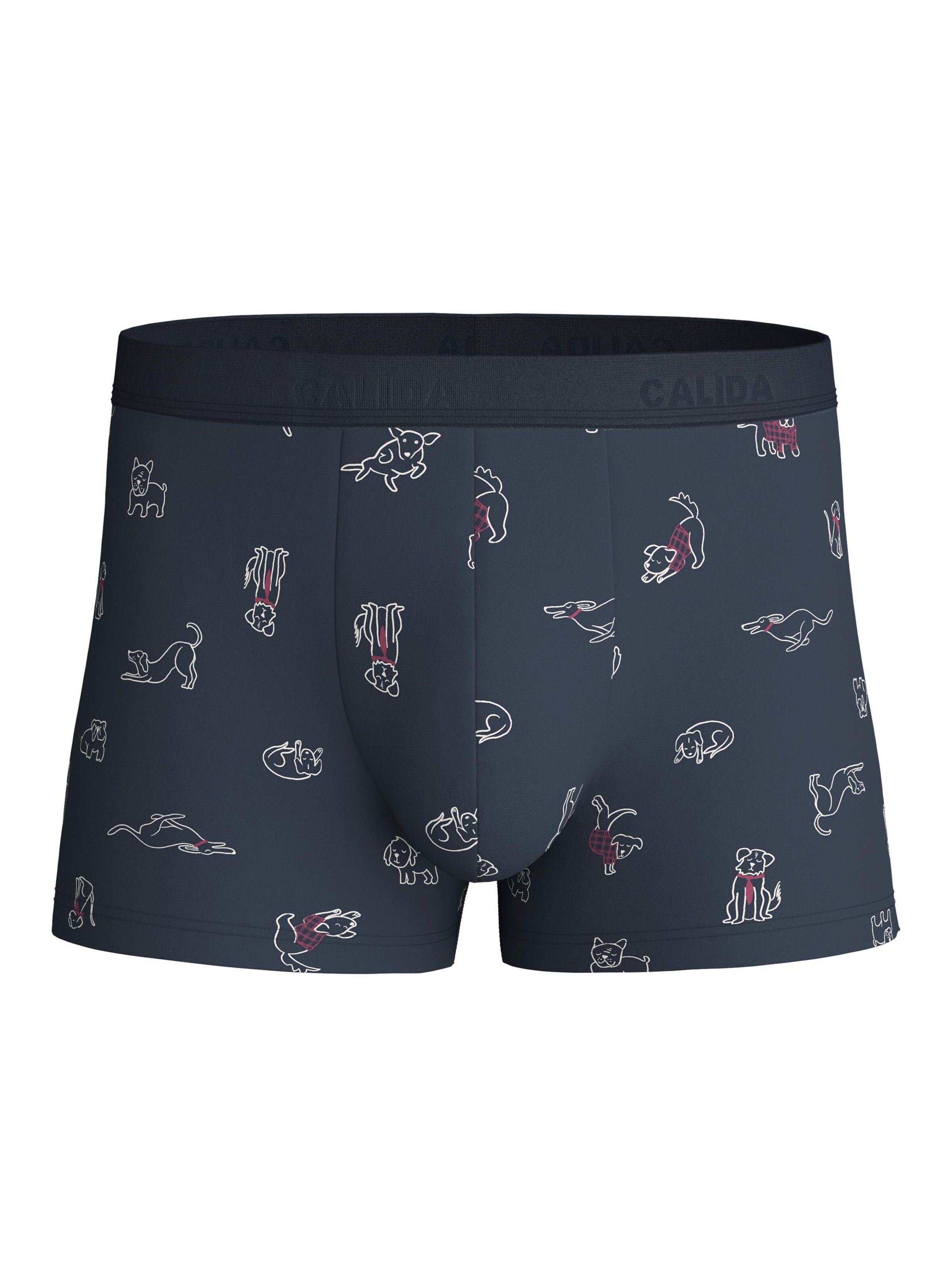 CALIDA Boxershorts 'Family & Friends' in L in de kleur Black denim, Productweergave