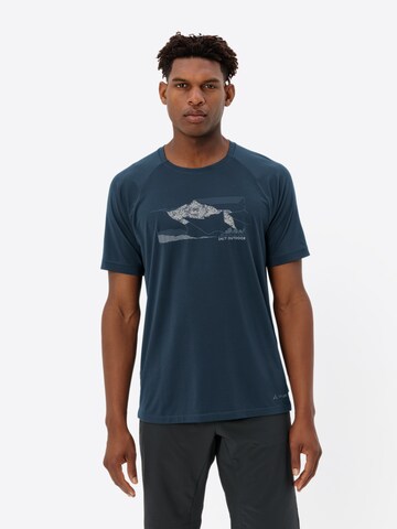 VAUDE Performance shirt 'Gleann II' in Blue: front