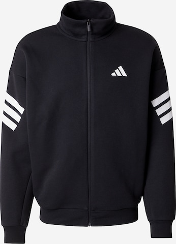 Jachetă de trening de la ADIDAS SPORTSWEAR pe negru: față