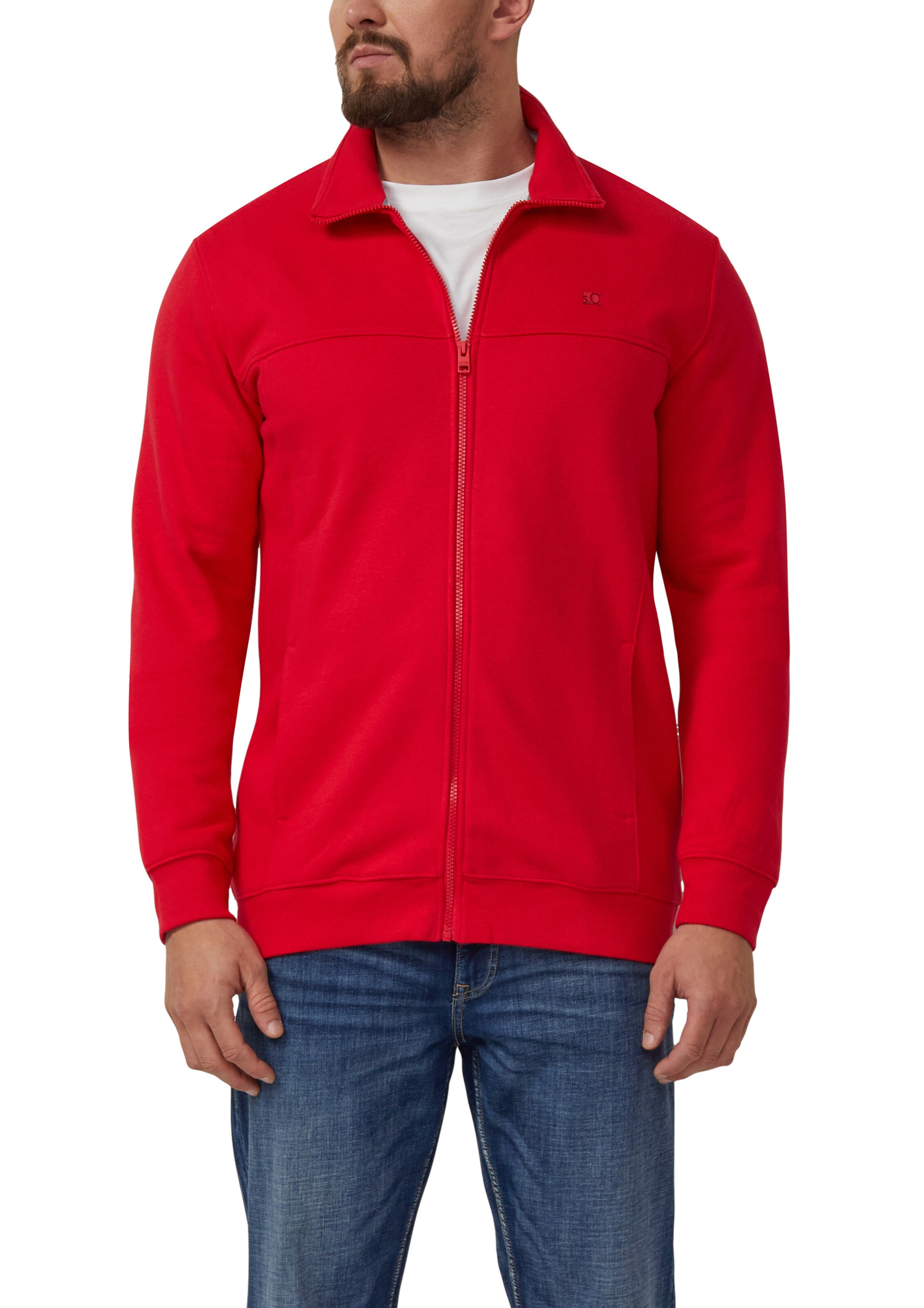 s.Oliver Sweatvest in Rood