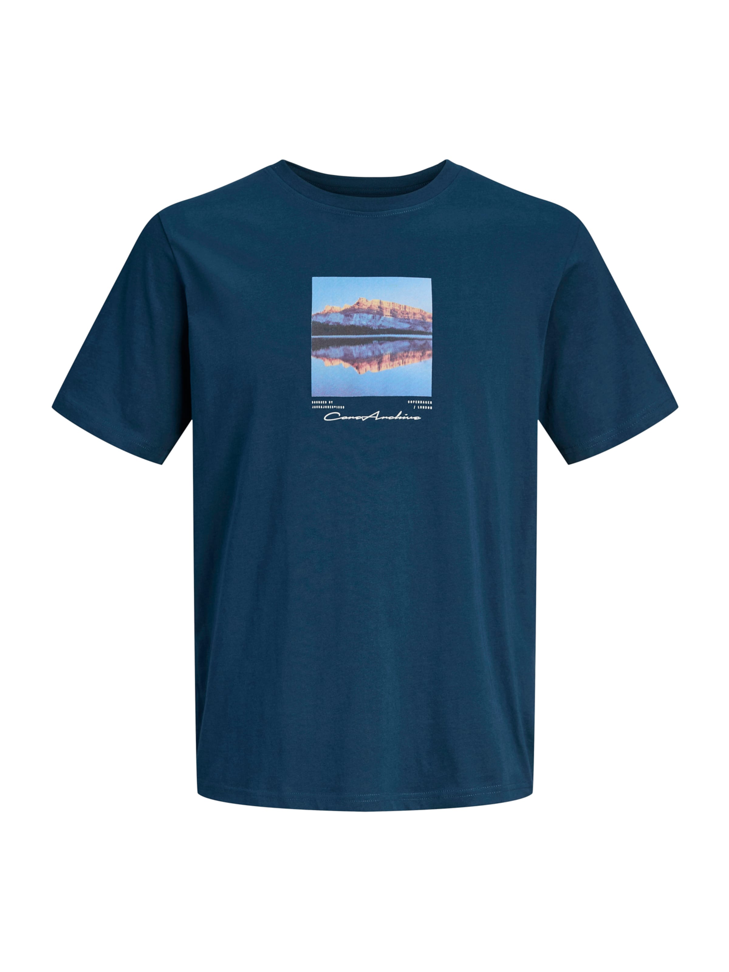 Jack & Jones Plus Tričko 'JCOPOINT' – modrá: přední strana