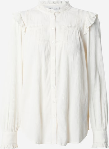 Lollys Laundry Blouse 'Arista' in Beige: voorkant