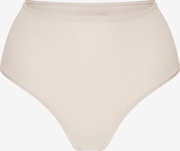 Slip 'Hight-Waist Tanga' cfab (formerly creamy fabrics) en beige : devant