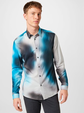 DRYKORN - Ajuste estrecho Camisa 'RUBEN' en Mezcla de colores: frente