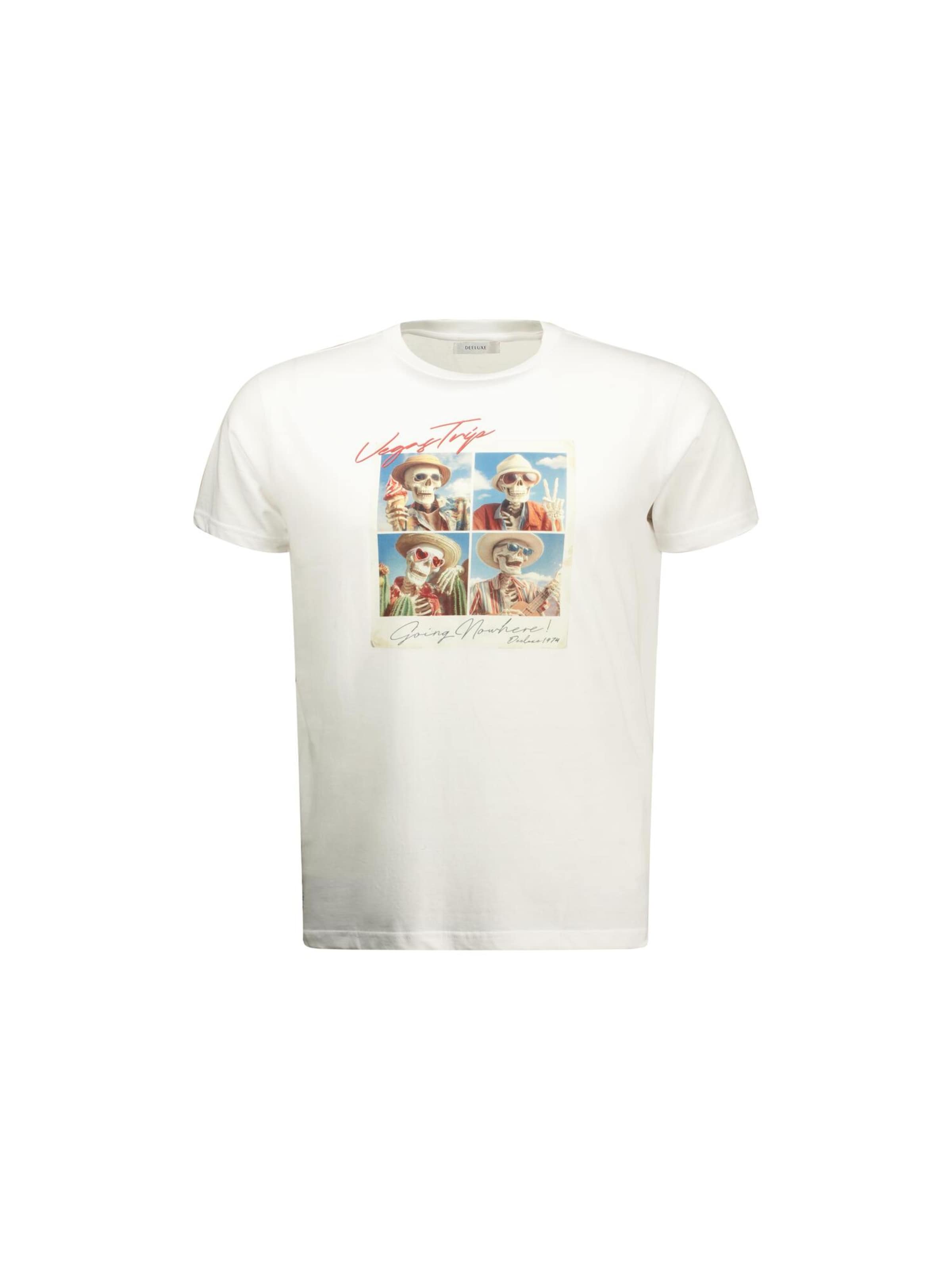 T-Shirt 'MANITO' Deeluxe en blanc : devant
