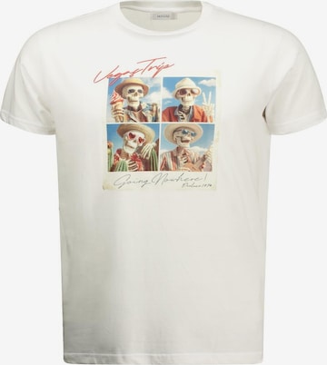 T-Shirt 'MANITO' Deeluxe en blanc : devant