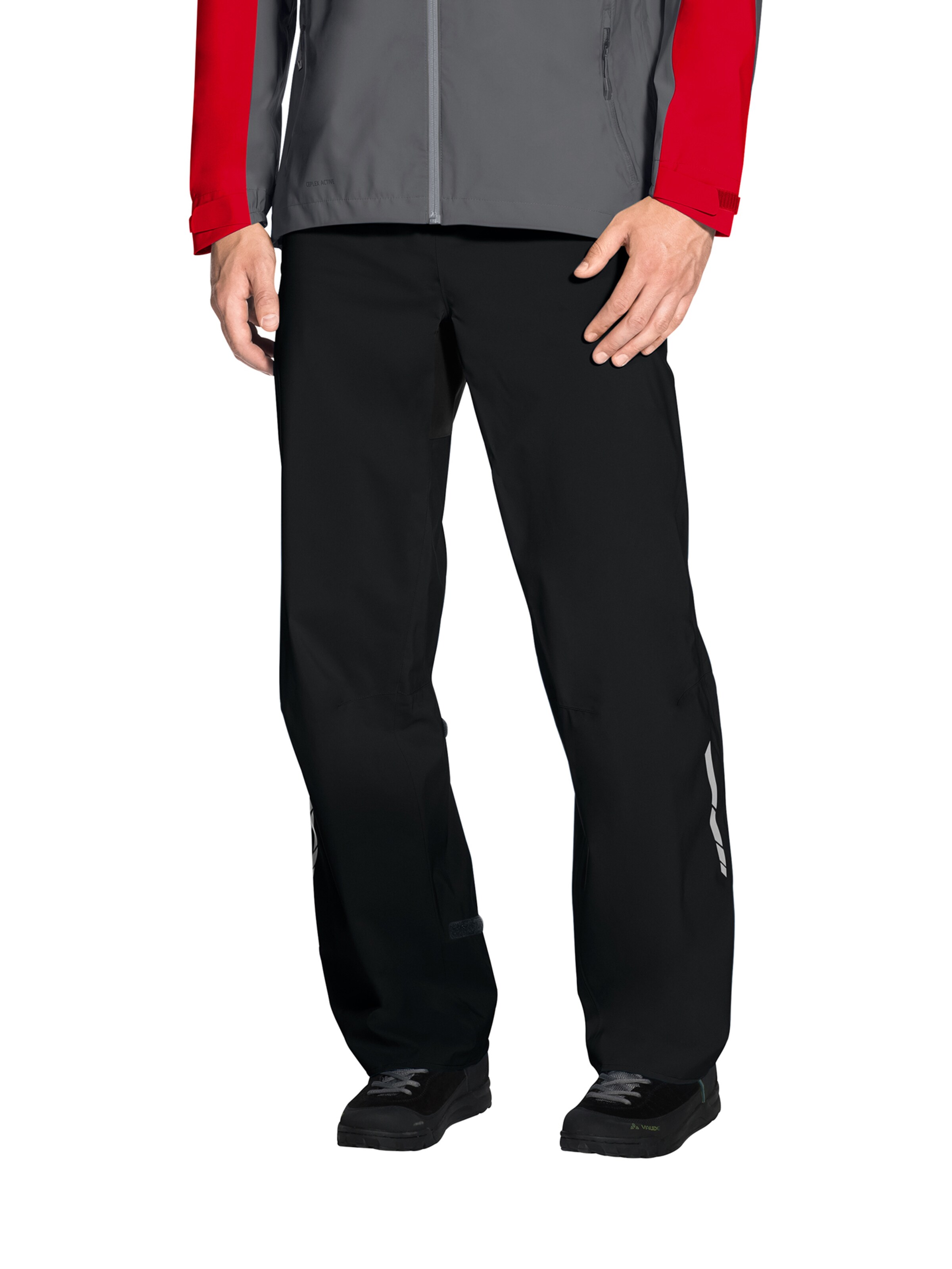 VAUDE Regular Hose 'Moab Rain P' in Schwarz: Vorderseite