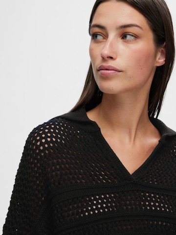 SELECTED FEMME Sweater 'FINA' in Black
