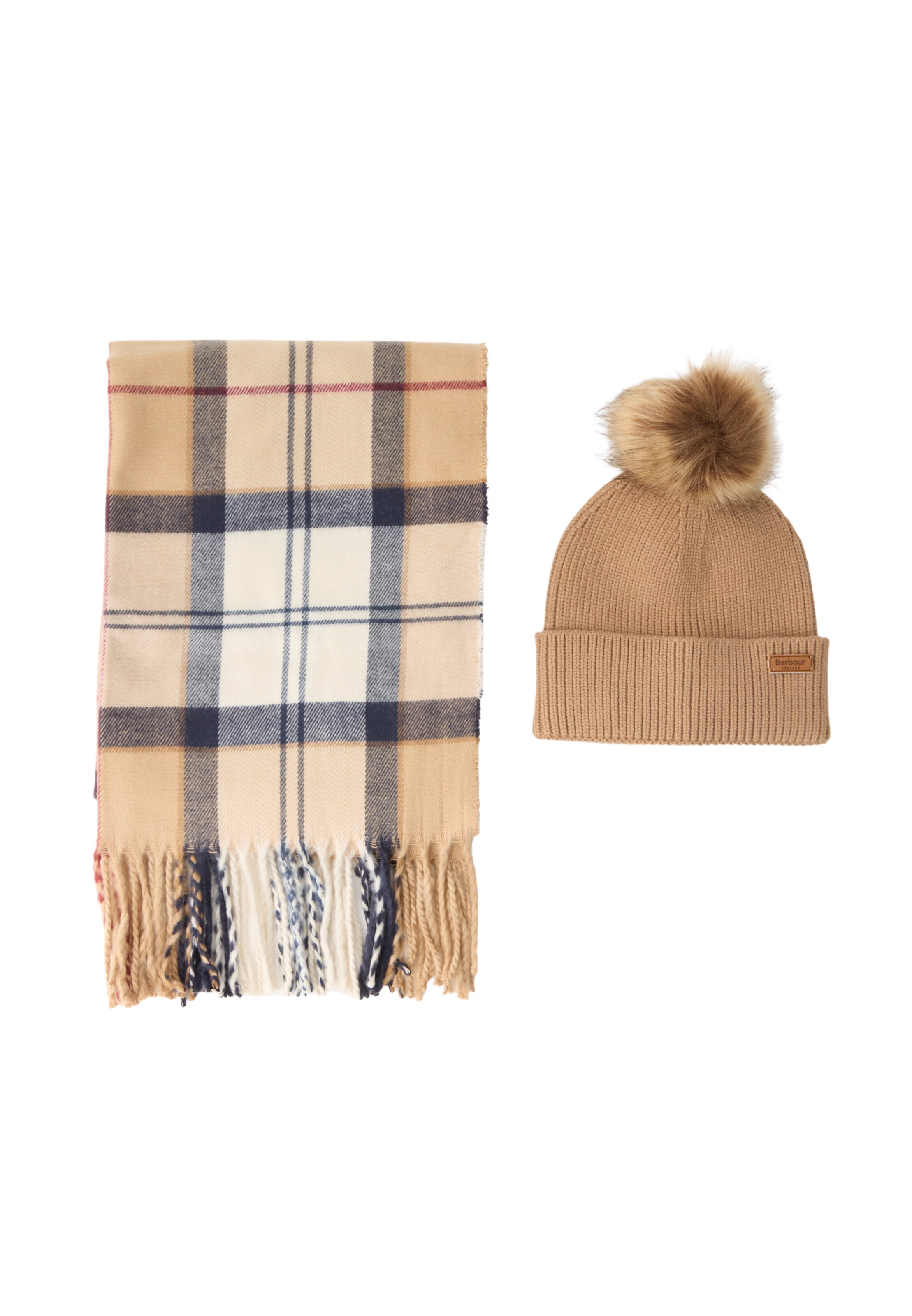 Barbour Bonnet en 55-60 en beige / écru / bleu marine / lie de vin, Vue avec produit