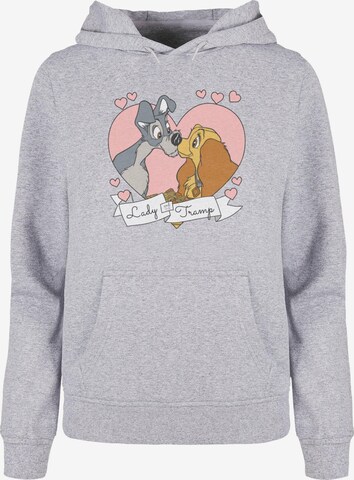 ABSOLUTE CULT Sweatshirt 'Lady And The Tramp - Love' in Grijs: voorkant