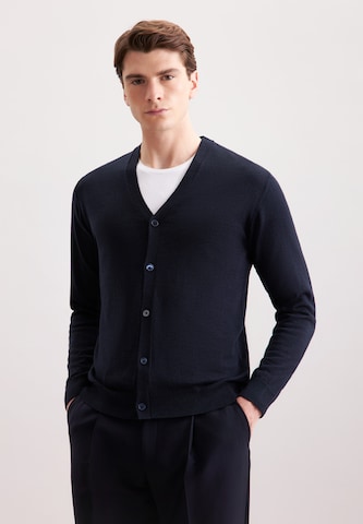 Vestes en maille SEIDENSTICKER en bleu : devant