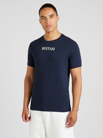 MUSTANG Shirt 'Austin' in Blauw: voorkant