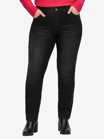 juoda SHEEGO Prigludęs Džinsai: priekis