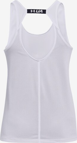 UNDER ARMOUR - Top desportivo 'Fly By' em branco: frente