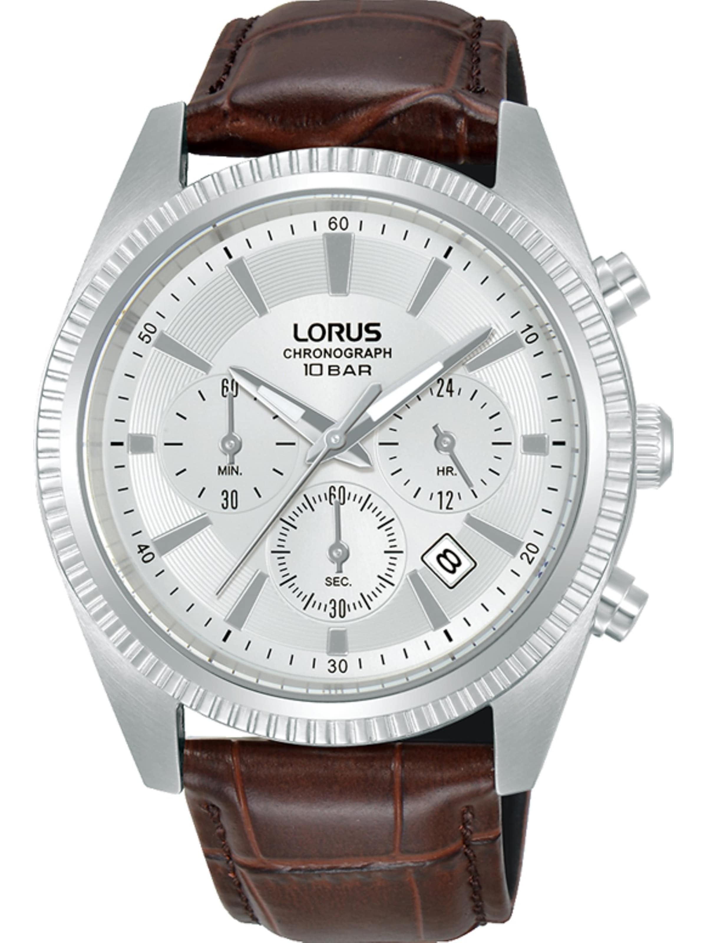 LORUS Uhr in Braun: Vorderseite