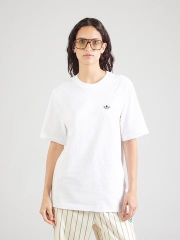 Tricou 'Ess' de la ADIDAS ORIGINALS pe alb: față