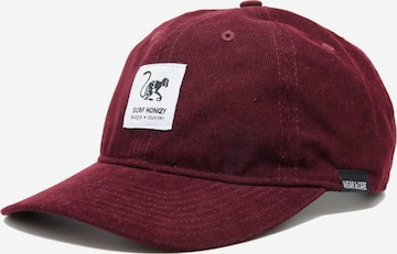 Surf Monkey - Gorra deportiva en rojo: frente