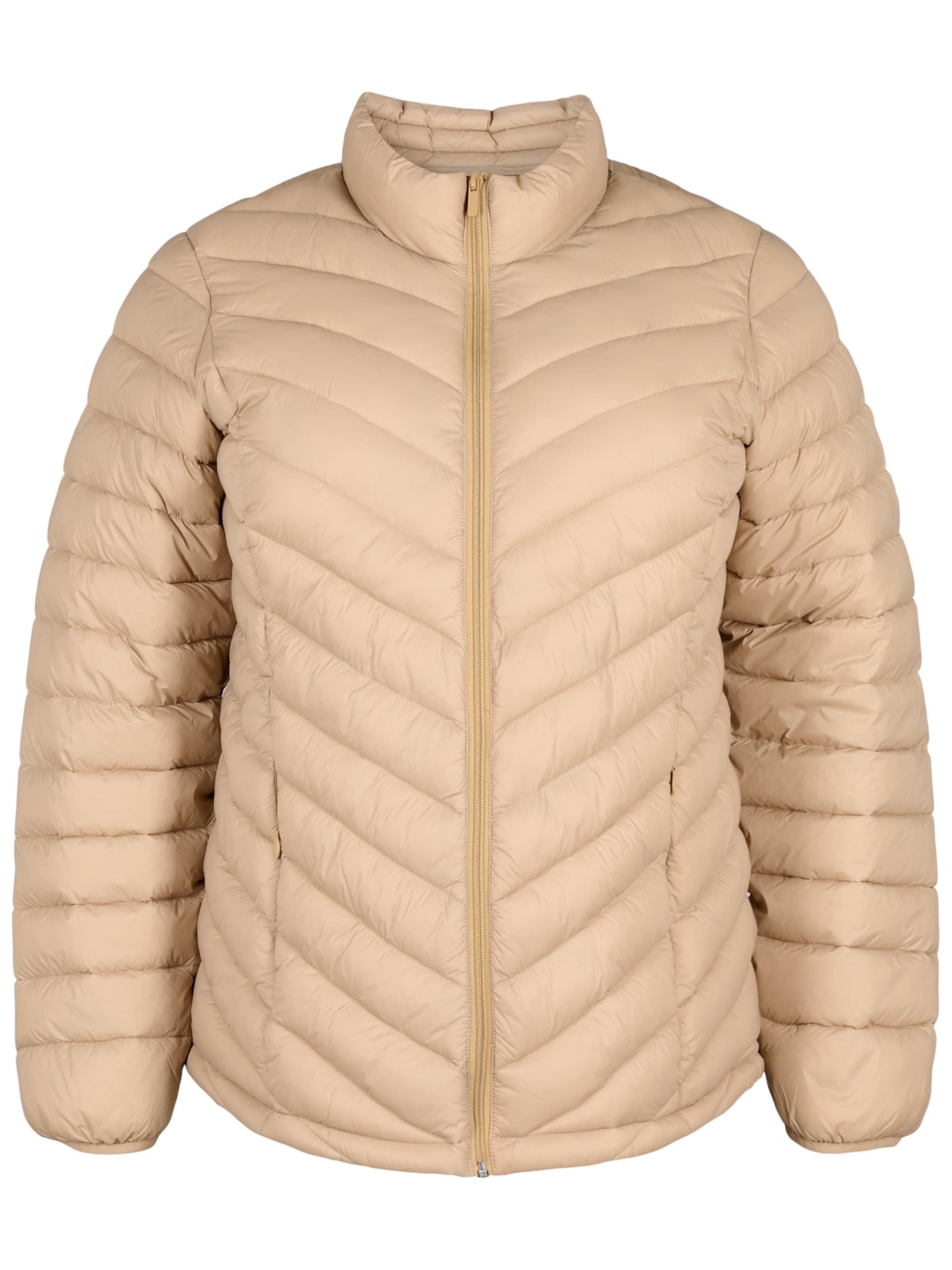 brūns Zizzi Starpsezonu jaka 'Casally': no priekšpuses