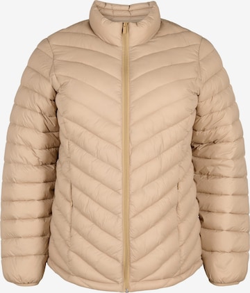 Veste mi-saison 'Casally' Zizzi en marron : devant