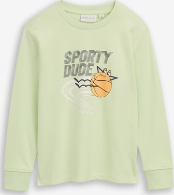 TOM TAILOR Collegepaita värissä vihreä: etupuoli