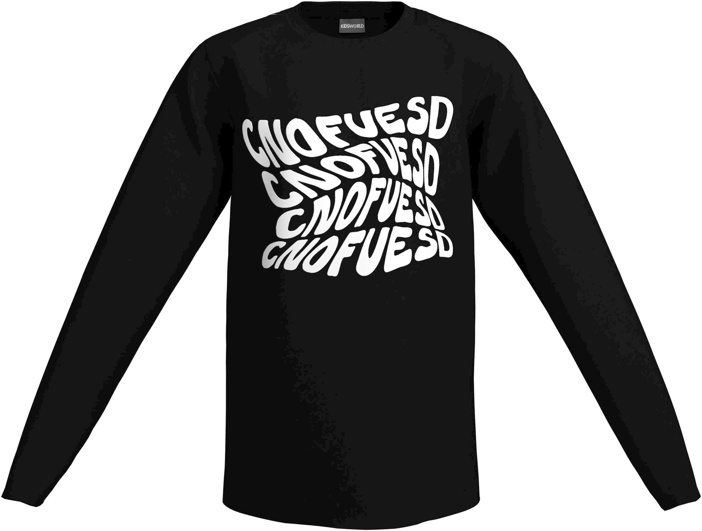 Kidsworld Shirt in Black: front