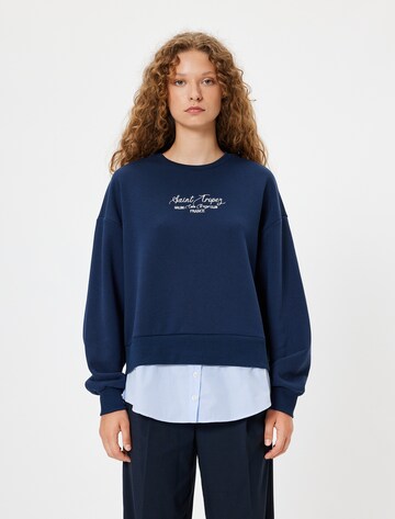 Koton Sweatshirt in Blue: front