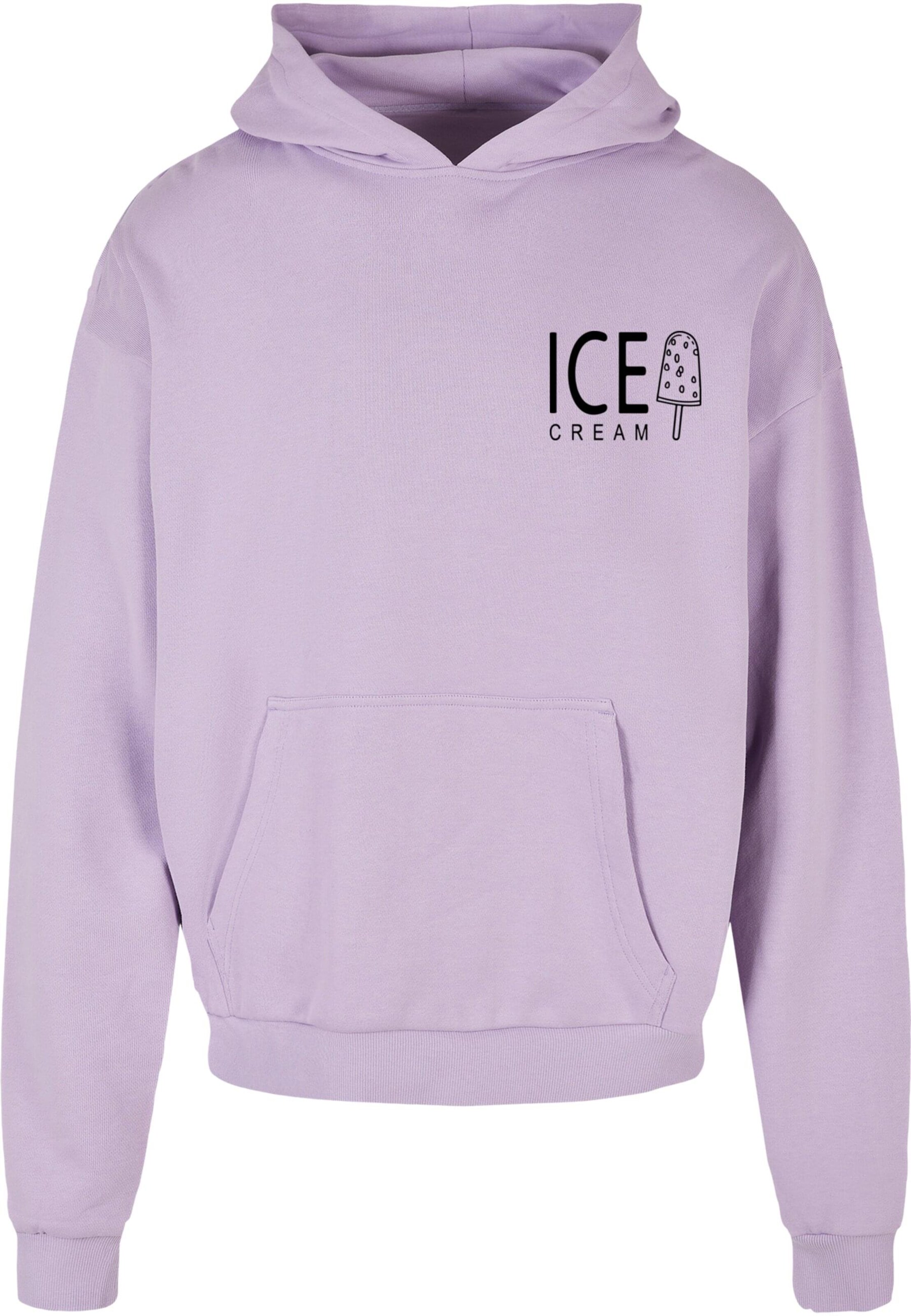 Merchcode Sweatshirt 'Ice Cream' in Purple: front