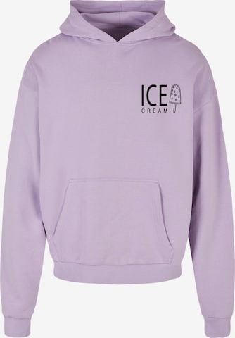 Merchcode Sweatshirt 'Ice Cream' in Lila: voorkant