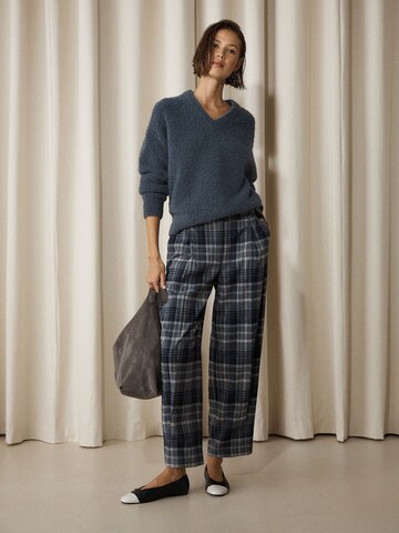 Barrel Pantalon à pince Next en bleu