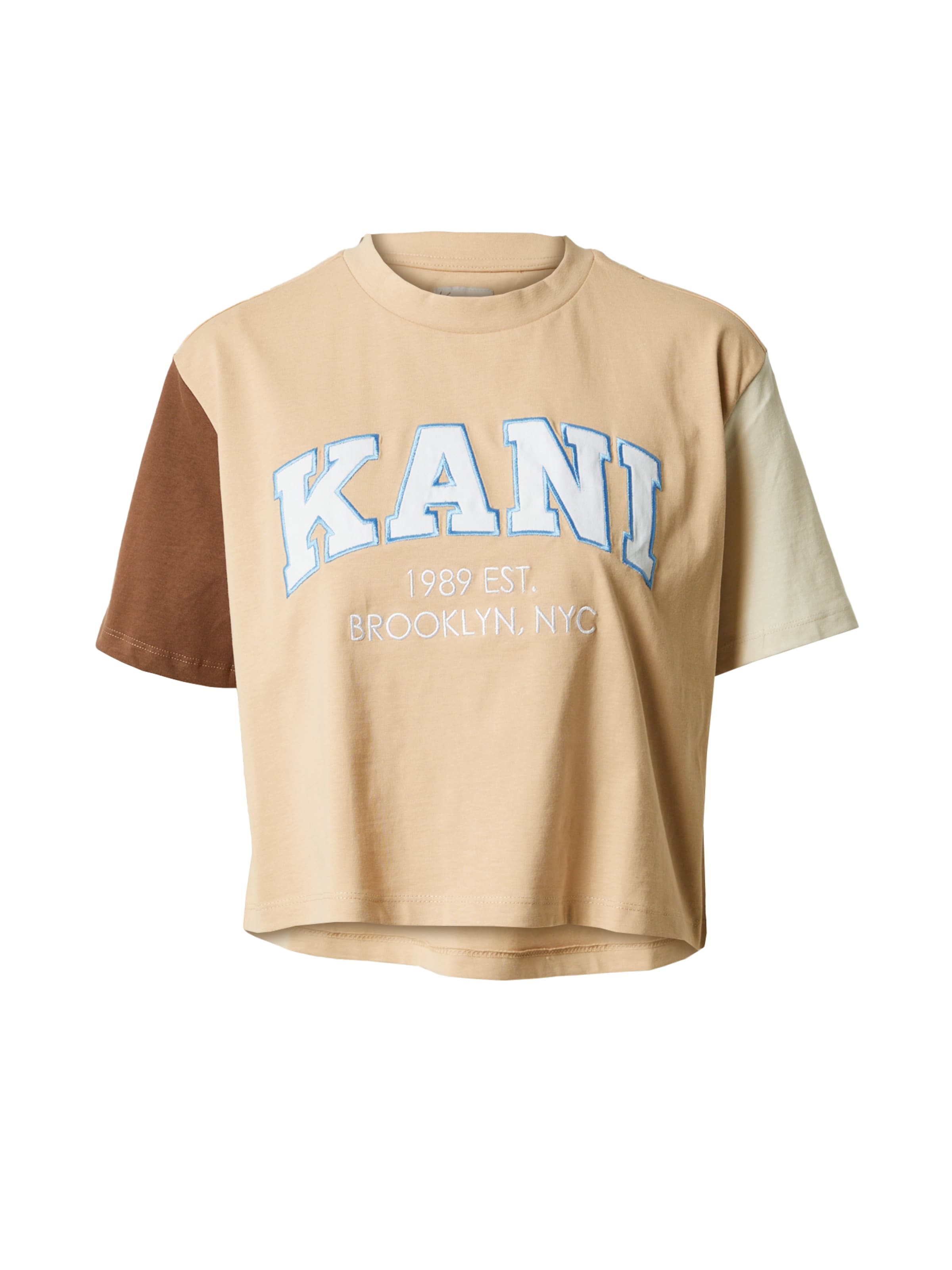 Maglietta di Karl Kani in beige: frontale