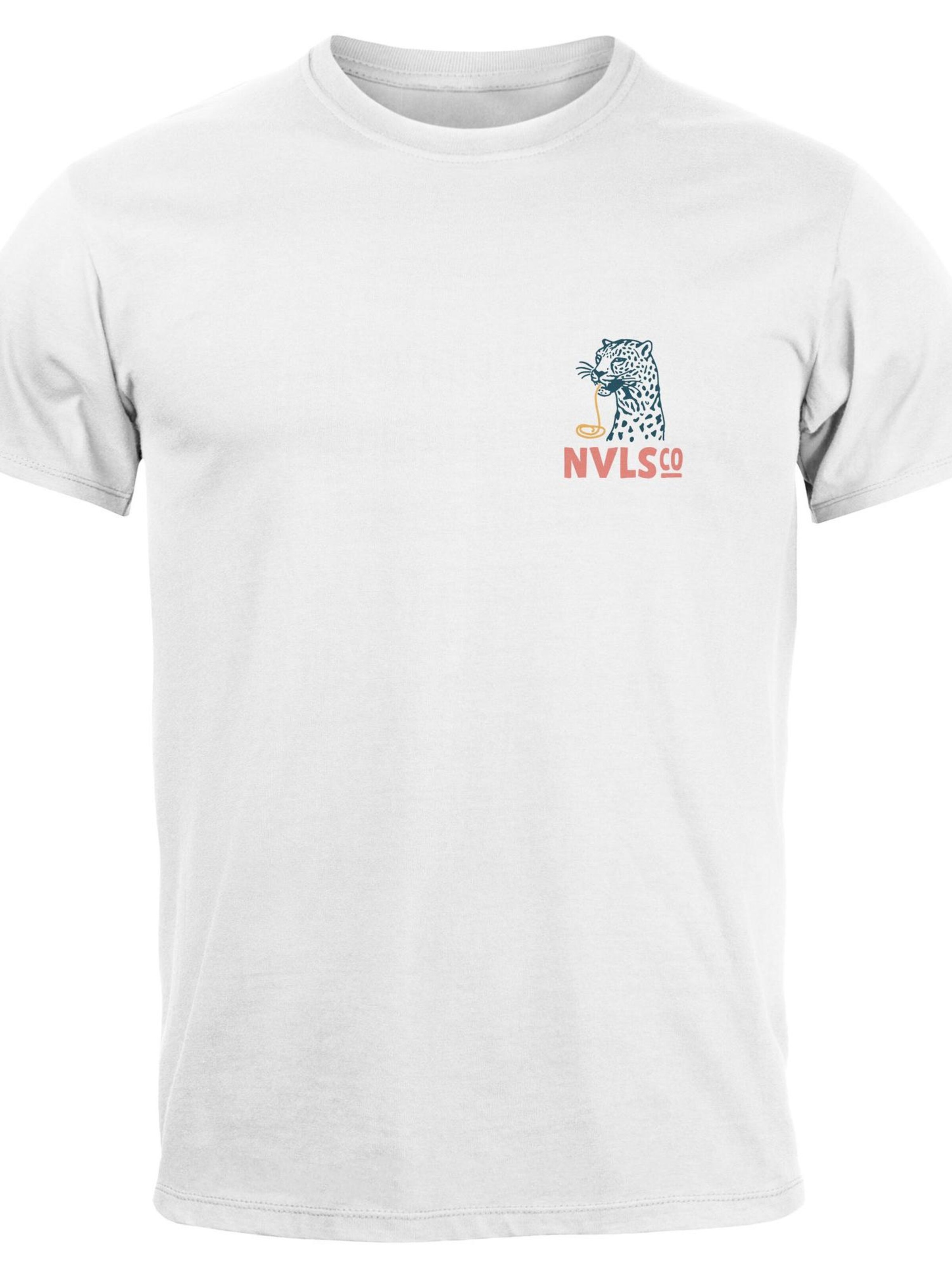 Neverless Shirt 'Eat pasta' in White: front